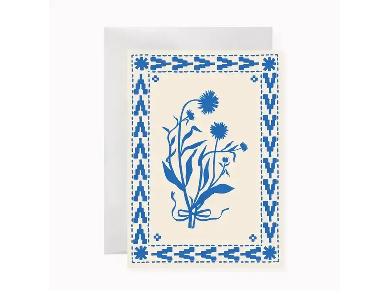 Botanica Paper Co. Blue Floral | A1 Greeting Card