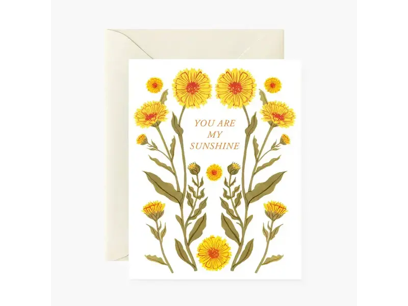 Botanica Paper Co. Calendula, My Sunshine  | Greeting Card