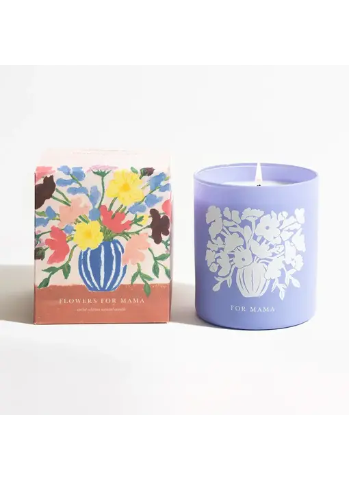 Flowers for Mama Mother's Day Candle