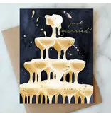 Abigail Jayne Design Wedding Bubbles Champagne Tower Card