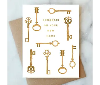 Keys Welcome Home Greeting Card