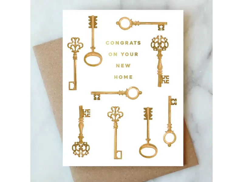 Abigail Jayne Design Keys Welcome Home Greeting Card