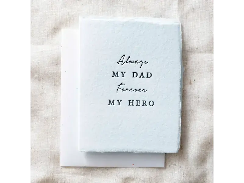 Paper Baristas Always My Dad. Forever My Hero. | Father's Day Card