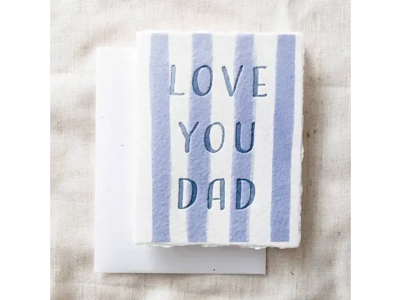 Paper Baristas Love You Dad | Eco-Friendly Father's Day Greeting Card
