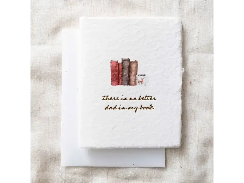 Paper Baristas No Better Dad in My Book | Father's Day Card