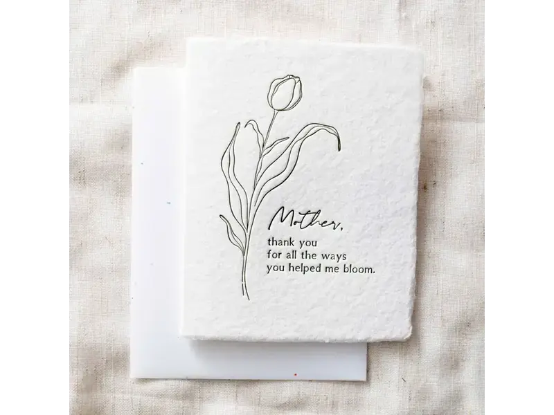 Paper Baristas Mother, You Helped Me Bloom | Flower Shop Greeting Card