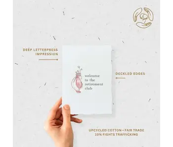 Welcome To the Retirement Club | Golf Greeting Card