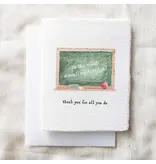 Paper Baristas Chalkboard Amazing Teacher Appreciation | Greeting Card