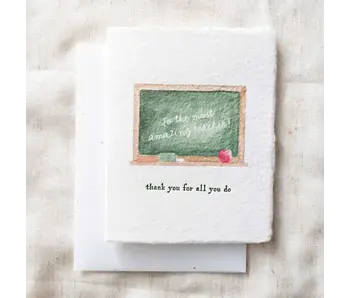 Chalkboard Amazing Teacher Appreciation | Greeting Card