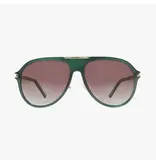 Kohv Eyewear Aura Emerald Green Polarized Fashion Aviator Sunglasses