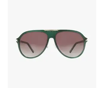 Aura Emerald Green Polarized Fashion Aviator Sunglasses
