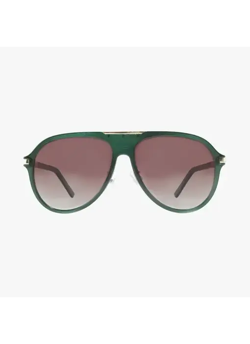 Aura Emerald Green Polarized Fashion Aviator Sunglasses