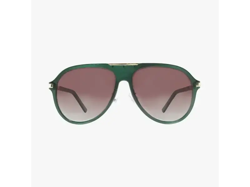 Kohv Eyewear Aura Emerald Green Polarized Fashion Aviator Sunglasses