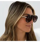 Kohv Eyewear Aura Emerald Green Polarized Fashion Aviator Sunglasses