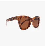 Kohv Eyewear Bailey Amber Tortoise Polarized Oversized Square Sunglasses