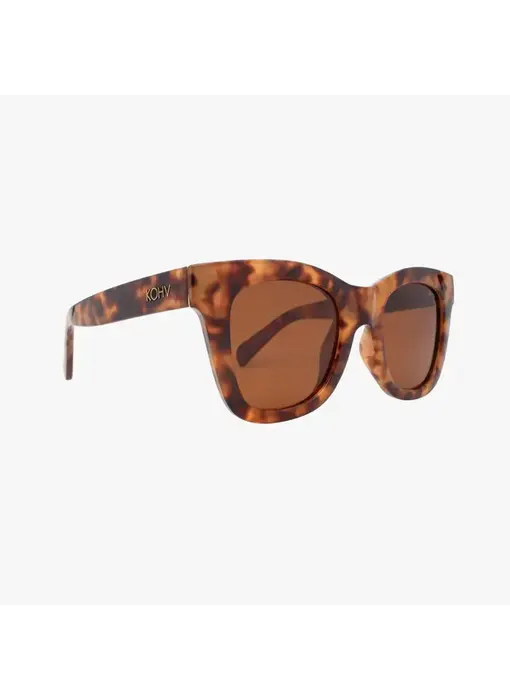 Bailey Amber Tortoise Polarized Oversized Square Sunglasses