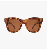 Kohv Eyewear Bailey Amber Tortoise Polarized Oversized Square Sunglasses