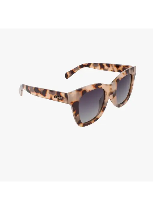 Bailey Latte Tortoise Polarized Oversized Square Sunglasses