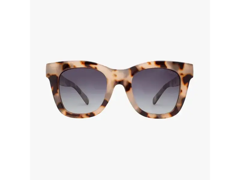 Kohv Eyewear Bailey Latte Tortoise Polarized Oversized Square Sunglasses
