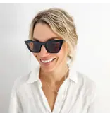 Kohv Eyewear Bay Midnight Amber Polarized Women's Cat Eye Sunglasses