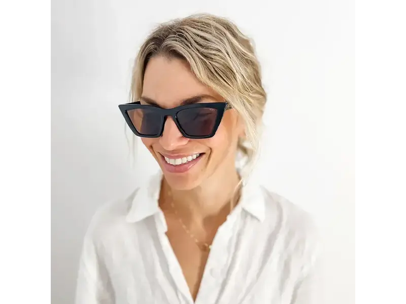 Kohv Eyewear Bay Midnight Amber Polarized Women's Cat Eye Sunglasses