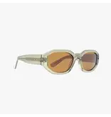 Kohv Eyewear Bea Crystal Taupe Polarized Geometric Fashion Sunglasses