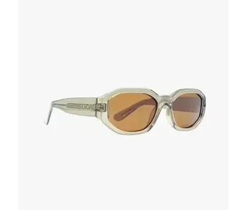 Bea Crystal Taupe Polarized Geometric Fashion Sunglasses