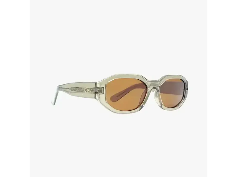 Kohv Eyewear Bea Crystal Taupe Polarized Geometric Fashion Sunglasses
