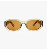 Kohv Eyewear Bea Crystal Taupe Polarized Geometric Fashion Sunglasses