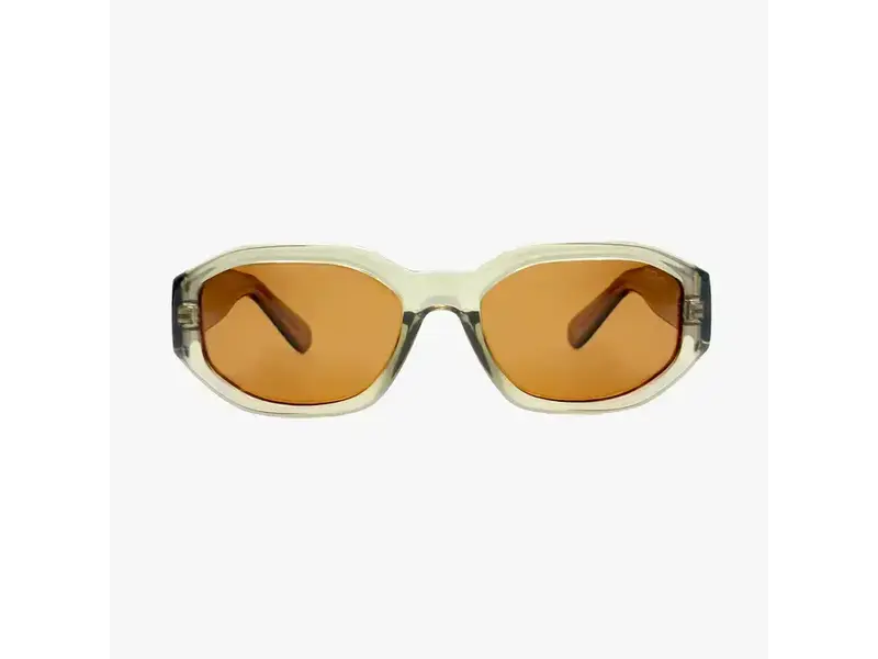 Kohv Eyewear Bea Crystal Taupe Polarized Geometric Fashion Sunglasses