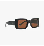 Kohv Eyewear Breeze Midnight Amber Polarized Rectangle Fashion Sunglasses