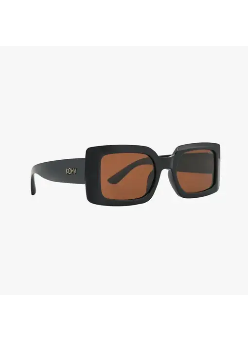 Breeze Midnight Amber Polarized Rectangle Fashion Sunglasses