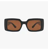 Kohv Eyewear Breeze Midnight Amber Polarized Rectangle Fashion Sunglasses