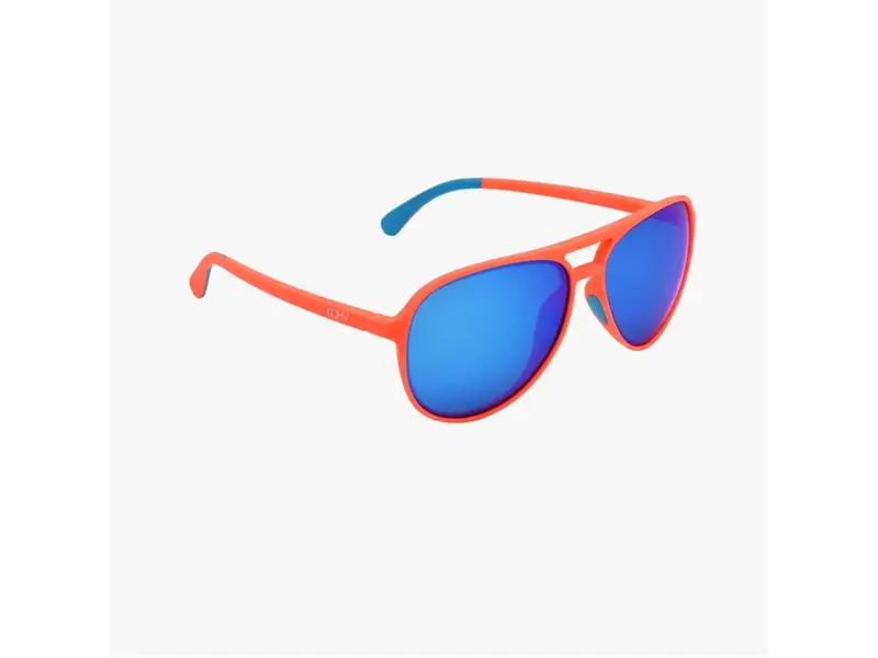 Kohv Eyewear Dash Mango Polarized Active Soft Rubber Aviator Sunglasses