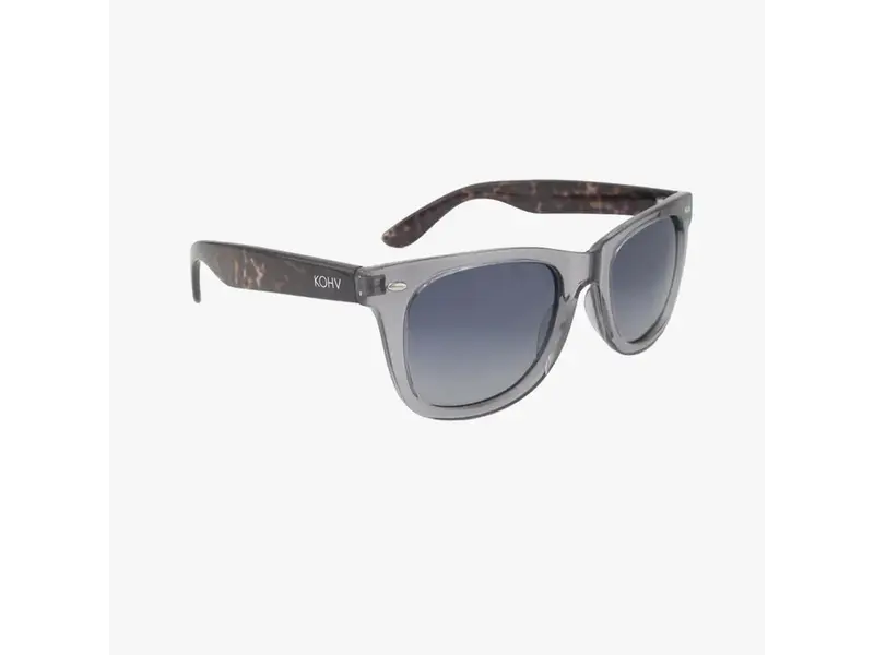 Kohv Eyewear Drift Ash Polarized Square Retro Sunglasses