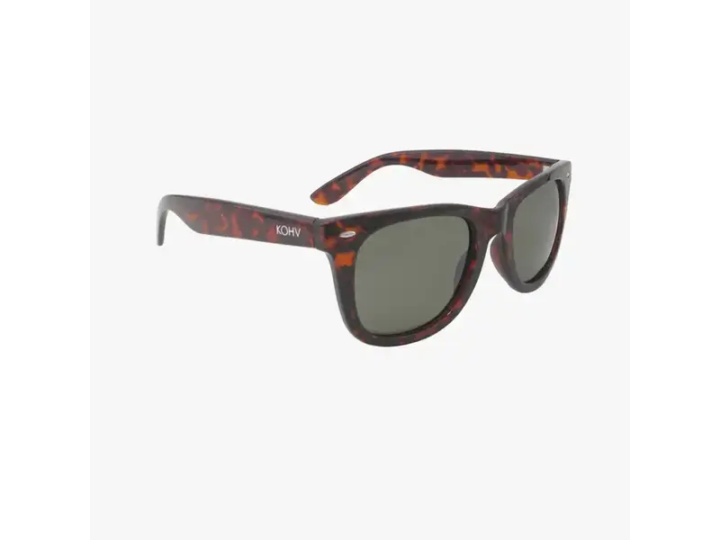 Kohv Eyewear Drift Chestnut Polarized Square Retro Sunglasses