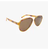 Kohv Eyewear Knox Honey Tortoise Polarized Fashion Aviator Sunglasses