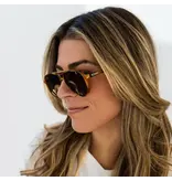 Kohv Eyewear Knox Honey Tortoise Polarized Fashion Aviator Sunglasses