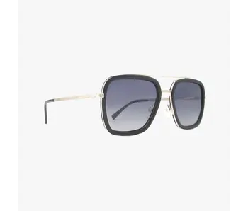 Lex Midnight Polarized Navigator Metal Sunglasses