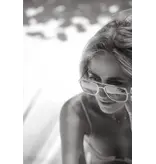 Kohv Eyewear Lex Midnight Polarized Navigator Metal Sunglasses