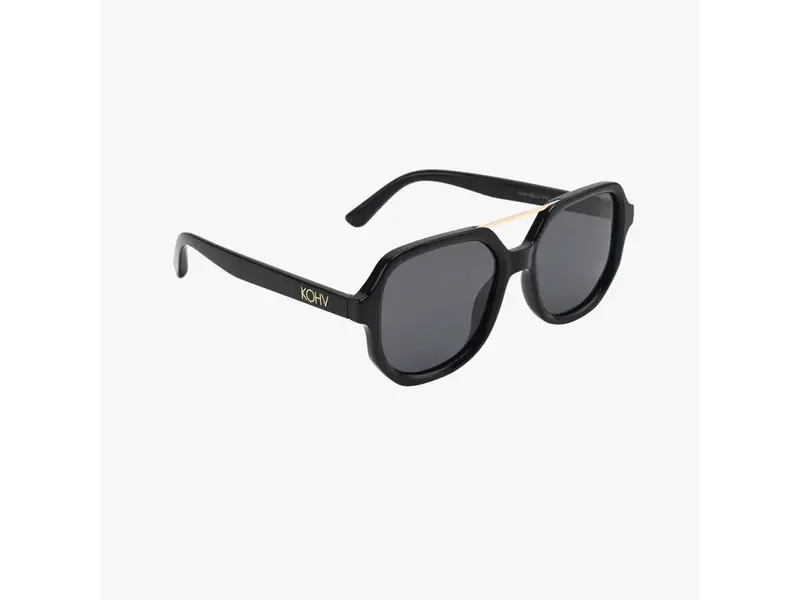 Kohv Eyewear Luna Midnight Polarized Square Designer Fashion Sunglasses