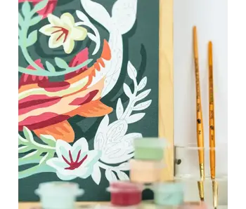 Koi Fish in Pond Paint-By-Number Kit