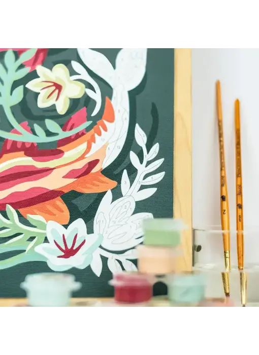 Koi Fish in Pond Paint-By-Number Kit