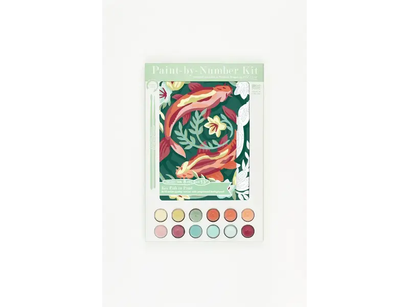 Elle Cree Koi Fish in Pond Paint-By-Number Kit