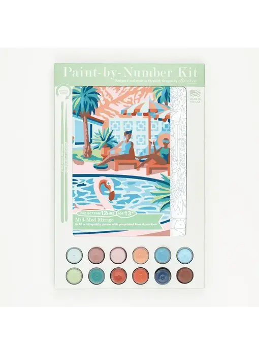 Mid-Mod Mirage Paint-By-Number Kit