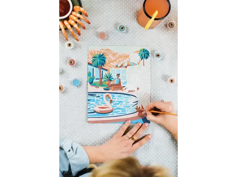 Elle Cree Mid-Mod Mirage Paint-By-Number Kit