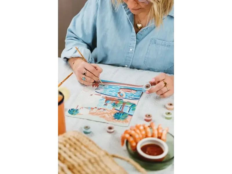 Elle Cree Mid-Mod Mirage Paint-By-Number Kit