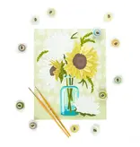 Elle Cree Sunflowers in Vase (Yellow) Paint-By-Number Kit
