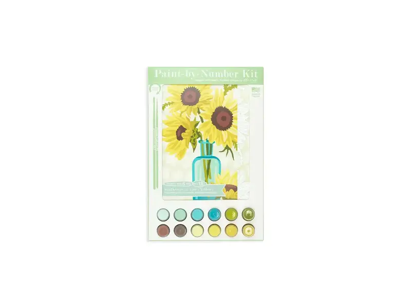 Elle Cree Sunflowers in Vase (Yellow) Paint-By-Number Kit