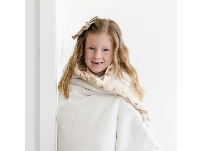 Saranoni Satin Border Receiving Blankets  Flora